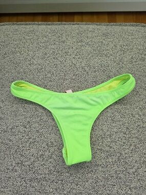 Victoria's Secret Neon Green Brazilian Swim Bottoms - XS